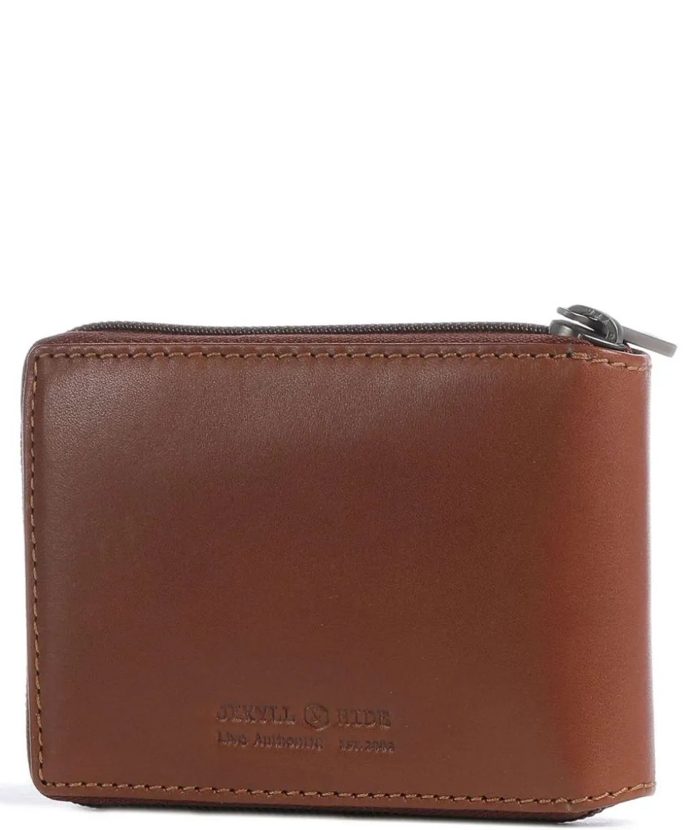 Texas RFID Geldbörse fein genarbtes Rindsleder tan