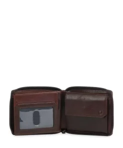 Texas RFID Geldbörse fein genarbtes Rindsleder dunkelbraun
