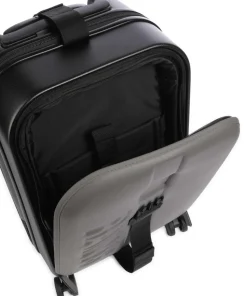 Texel 4-Rollen Trolley schwarz/grau 55 cm