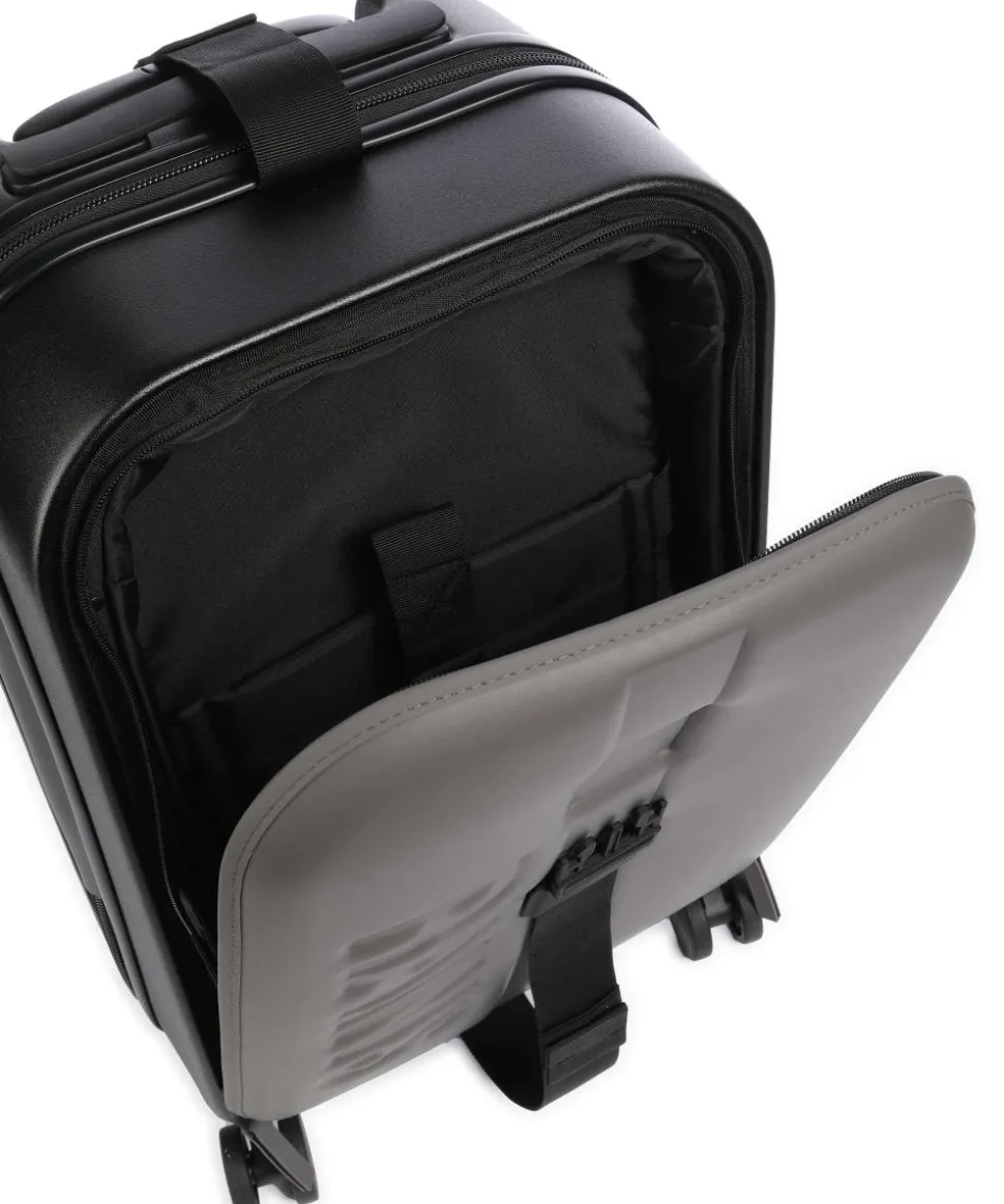 Texel 4-Rollen Trolley schwarz/grau 55 cm