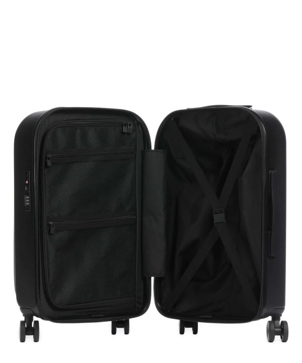 Texel 4-Rollen Trolley schwarz/grau 55 cm