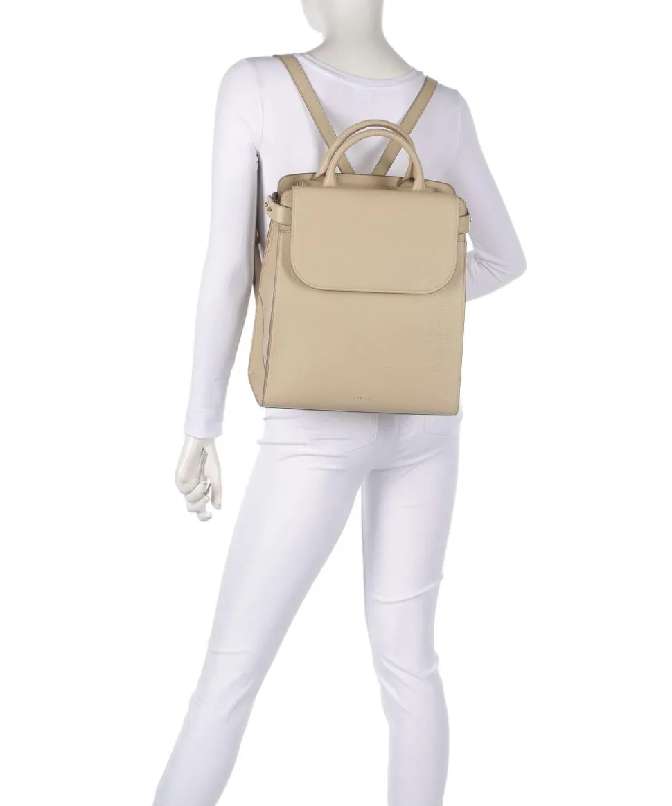 The Rathbone Rucksack 13″ genarbtes Leder beige
