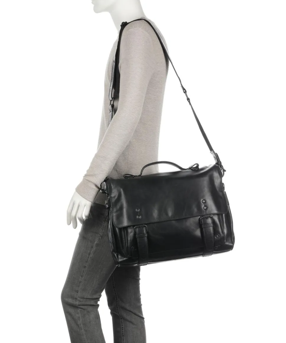 The Workmates Trouble Shooter Aktentasche 15″ Büffelleder schwarz