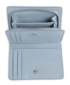 Thea Sheep Natural M RFID Geldbörse Schafsleder blaugrau