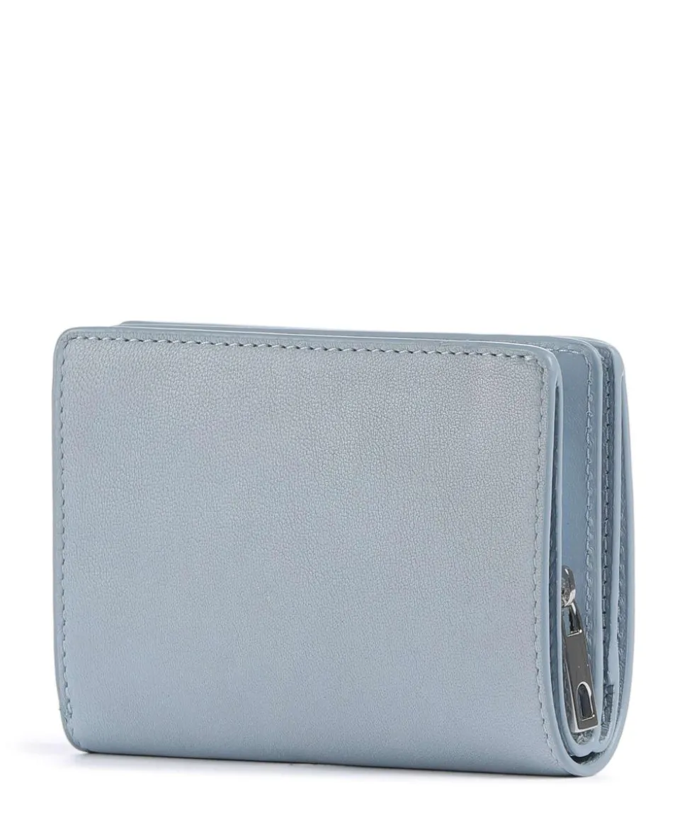 Thea Sheep Natural M RFID Geldbörse Schafsleder blaugrau