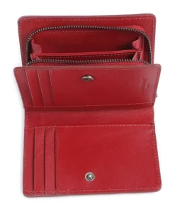 Thea Sheep Natural M RFID Geldbörse Schafsleder dunkelrot