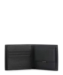 Theo Geldbörse genarbtes Leder schwarz