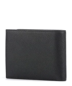 Theo Geldbörse genarbtes Leder schwarz