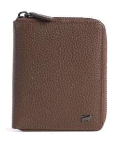 Theo RFID Geldbörse genarbtes Rindsleder dunkelbraun
