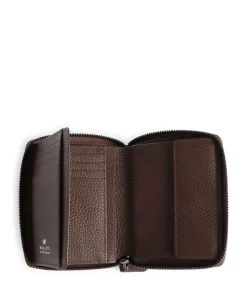 Theo RFID Geldbörse genarbtes Rindsleder dunkelbraun