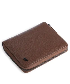 Theo RFID Geldbörse genarbtes Rindsleder dunkelbraun