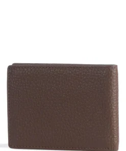 Theo RFID Geldbörse genarbtes Rindsleder dunkelbraun