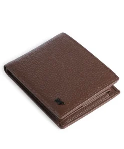 Theo RFID Geldbörse genarbtes Rindsleder dunkelbraun