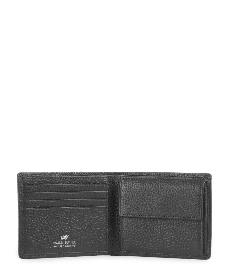 Theo RFID Geldbörse genarbtes Rindsleder dunkelgrau