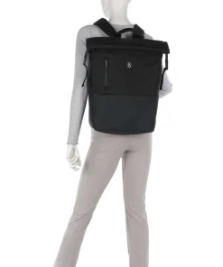 Tignes Leon Rolltop Rucksack 14″ Polyester schwarz