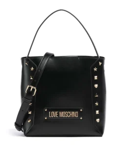 Timeless Handtasche Lederimitat schwarz