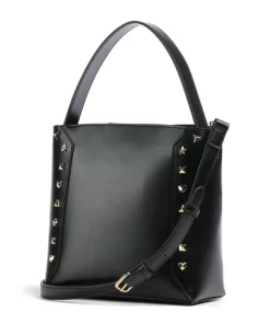 Timeless Handtasche Lederimitat schwarz