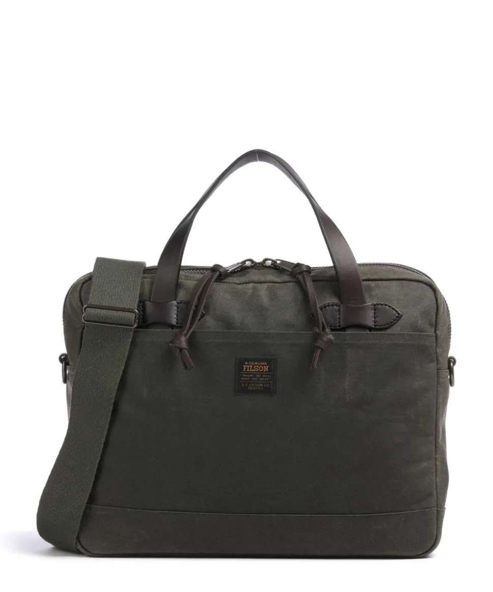 Tin Cloth Aktentasche 15″ Baumwolle dunkelgrün