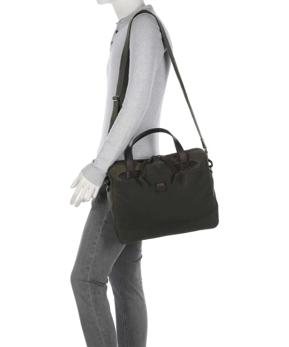 Tin Cloth Aktentasche 15″ Baumwolle dunkelgrün