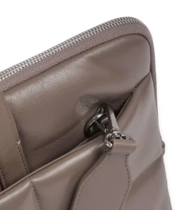 Togean Aktentasche 13″ fein genarbtes Leder taupe