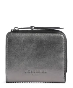 TONI Silverstone Geldbörse fein genarbtes Leder dunkelgrau