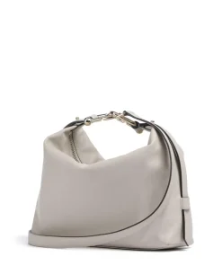 Tonie M Beuteltasche fein genarbtes Leder hellgrau