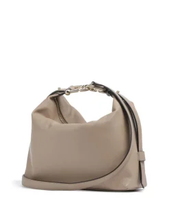 Tonie M Beuteltasche fein genarbtes Leder beige