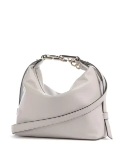 Tonie Mini Handtasche fein genarbtes Leder hellgrau