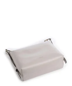 Tonie Mini Handtasche fein genarbtes Leder hellgrau