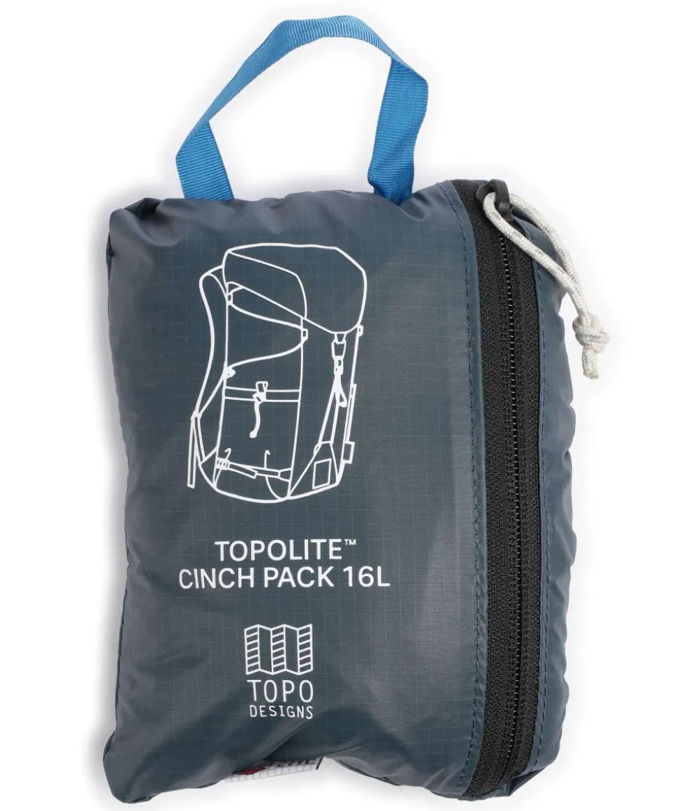 TopoLite 16L Wanderrucksack recyceltes Nylon blau