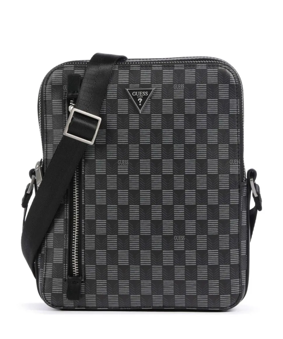 Torino Umhängetasche Lederimitat schwarz