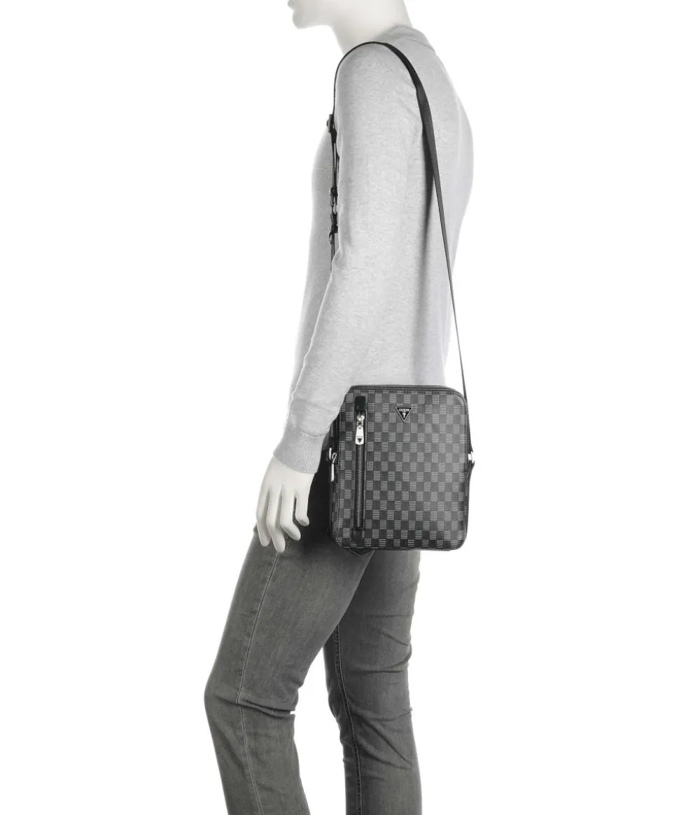 Torino Umhängetasche Lederimitat schwarz