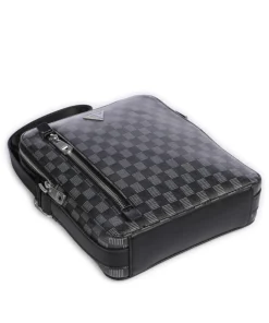 Torino Umhängetasche Lederimitat schwarz