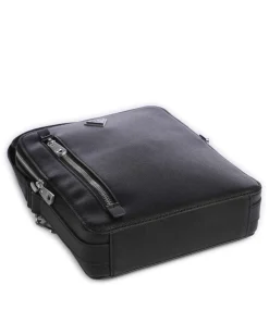 Torino Umhängetasche Lederimitat schwarz