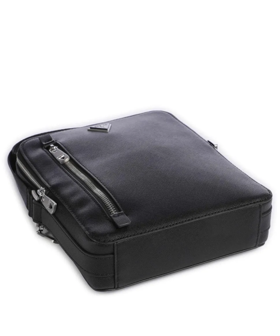 Torino Umhängetasche Lederimitat schwarz