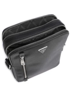 Torino Umhängetasche Lederimitat schwarz