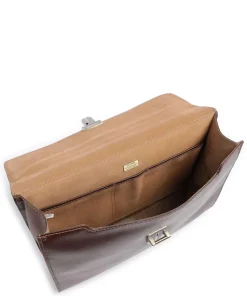 Toscana Aktentasche fein genarbtes Rindsleder braun