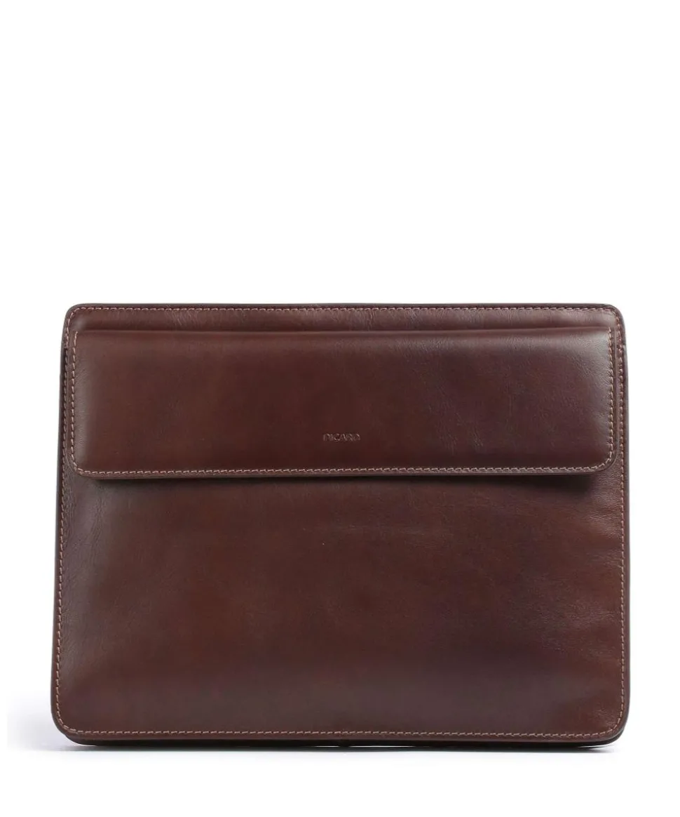 Toscana Mappe fein genarbtes Rindsleder braun