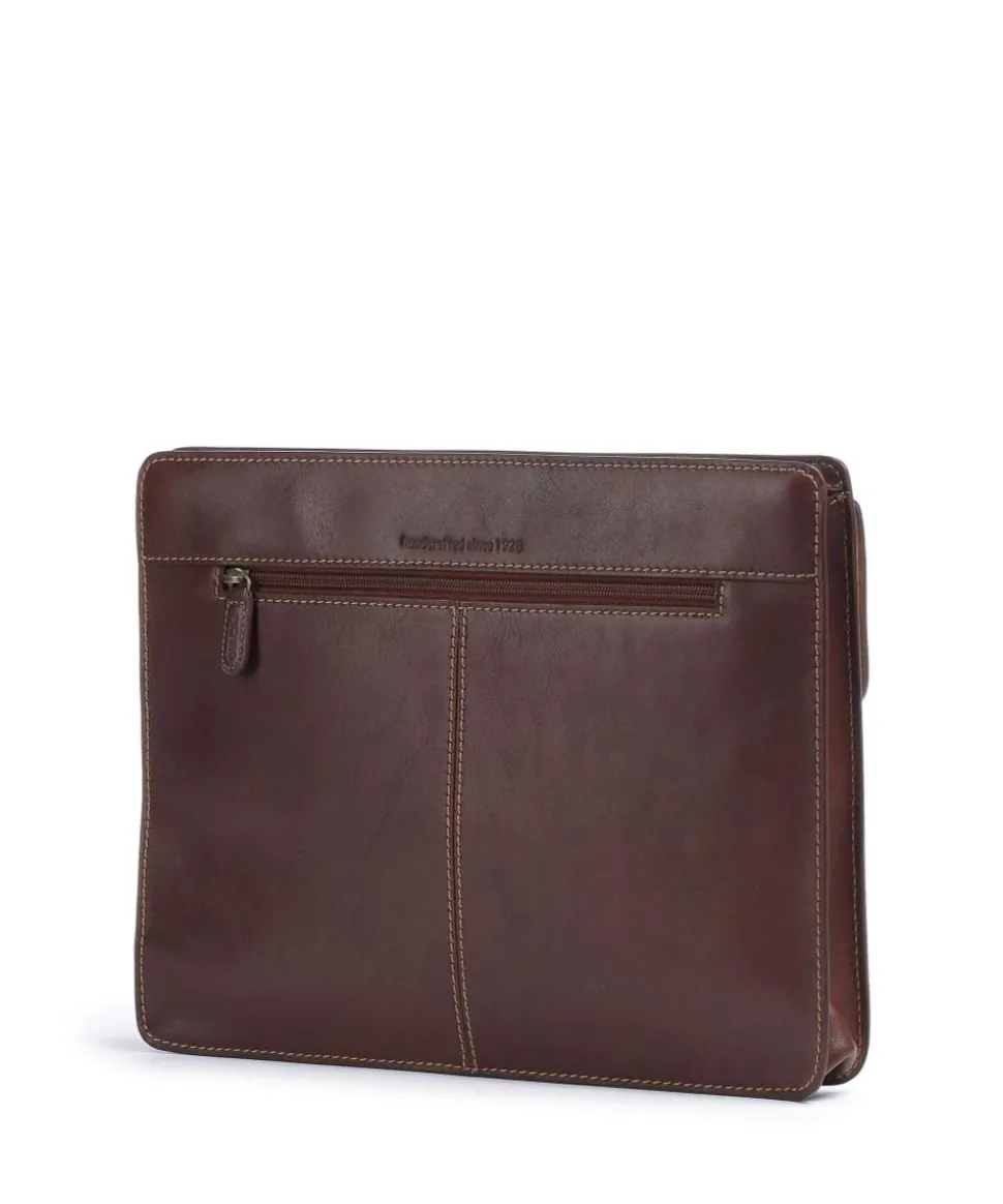 Toscana Mappe fein genarbtes Rindsleder braun