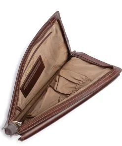 Toscana Mappe fein genarbtes Rindsleder braun