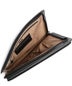 Toscana Mappe fein genarbtes Rindsleder schwarz