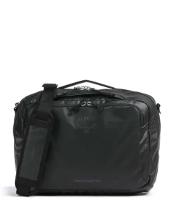 Transporter Umhängetasche recyceltes Nylon schwarz