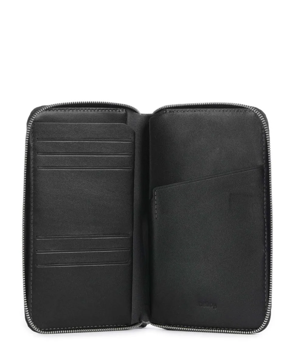 Travel RFID Geldbörse Leder schwarz