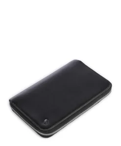 Travel RFID Geldbörse Leder schwarz