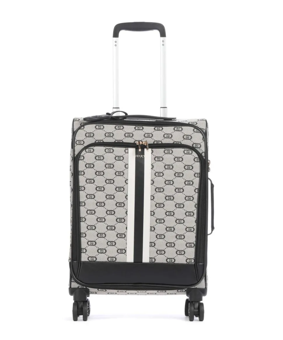 Travel 4-Rollen Trolley beige/schwarz 57 cm