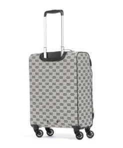 Travel 4-Rollen Trolley beige/schwarz 57 cm