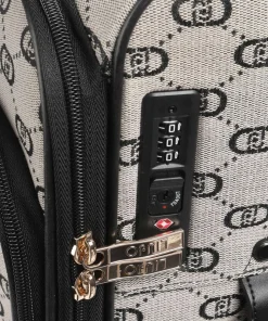 Travel 4-Rollen Trolley beige/schwarz 57 cm