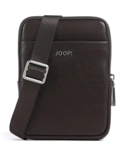 Treviso Rafael Umhängetasche fein genarbtes Leder dunkelbraun