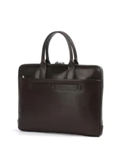 Treviso Samu Aktentasche 15″ fein genarbtes Rindsleder dunkelbraun