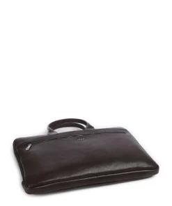 Treviso Samu Aktentasche 15″ fein genarbtes Rindsleder dunkelbraun